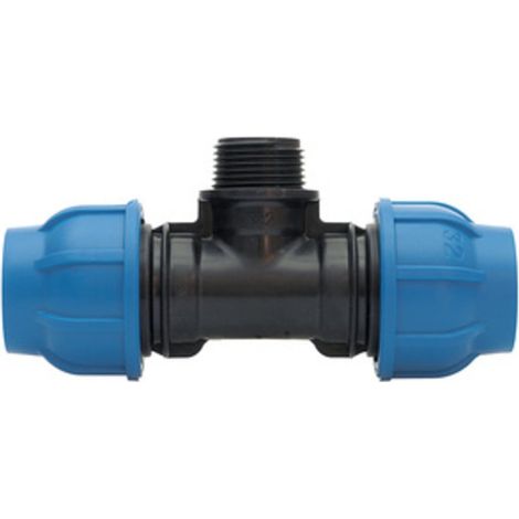 RACCORDO POLIPROP TEE M D 25 X 1/2 X 25 MM