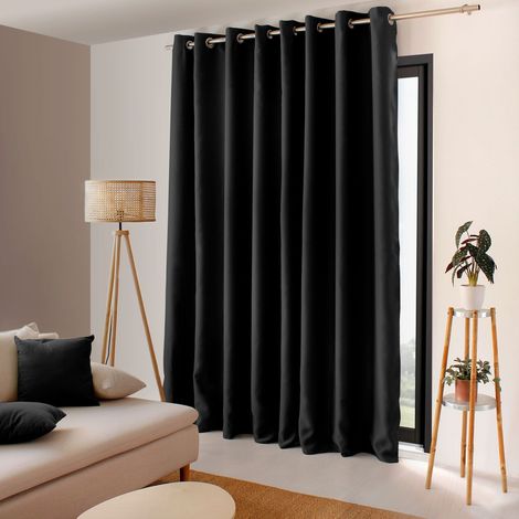 Rideau Occultant XL "Reglisse" 300x240cm Noir