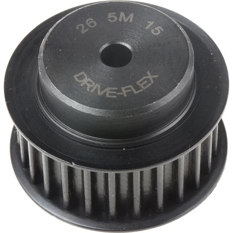 Poulie pour courroie crantée en Acier 26 dents , pas de 5mm, alésage 6mm ( Prix pour 1 )