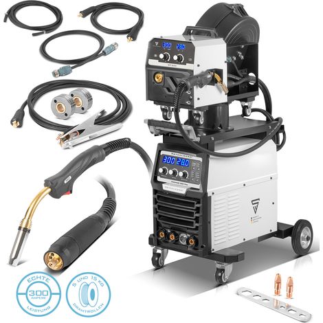 STAHLWERK Schweißgerät MIG MAG 300 Pro Vollsynergischer IGBT Inverter mit 300 A (1/5)