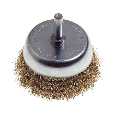 Spazzola A Tazza Mm 85 Filo Acciaio Gambo 6 Per Trapano Poggi Pg 485.20