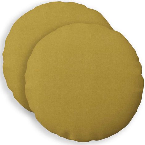 Housse de coussin 2 pc HEERLEN Vert clair Ø 40 cm Tissu vidaXL