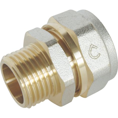 Raccord droit à visser pour tube Multicouche Ø20-M15/21 (1/4)