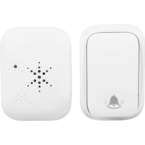 Sonnette de porte auto-alimentée 433 MHz étanche, longue portée, prise US 100-230 V (1/5)