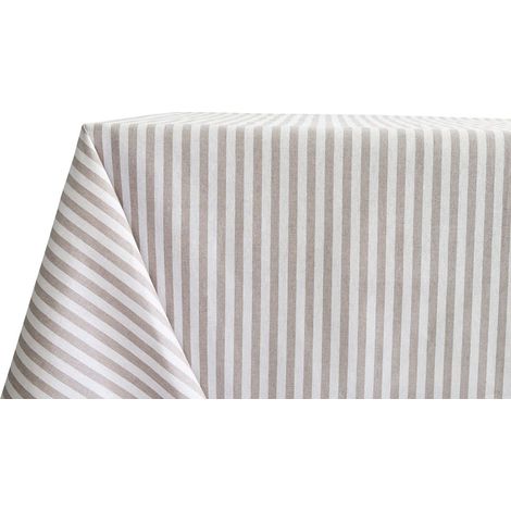 Nappe Cuisine et Salon 50 x 150 cm Fantaisie Basstick Beige, Nappe de Table en 100% Coton (1/5)