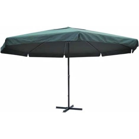 vidaXL Sombrilla aluminio verde 500 cm (1/2)