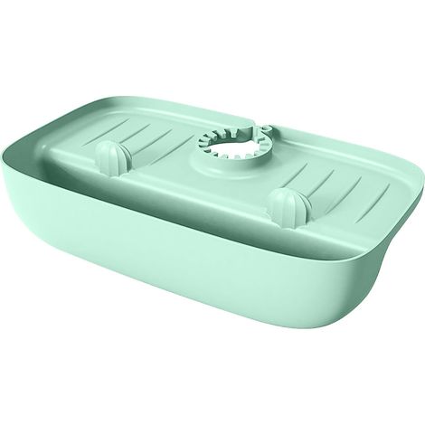 Rack De Séchage Pour Robinet - Tapis Anti-Éclaboussures En TPE - Bac De Récupération D'Eau Pour Évier De Cuisine Ou Salle De Bain - 27 X 14 X 5 Cm - 1 Pièce (1/3)