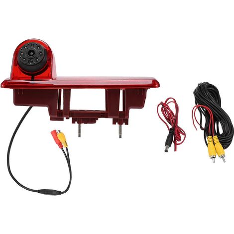 Caméra de recul étanche haute définition avec vision nocturne infrarouge et feu stop intégré pour Opel Vivaro 2014 / Renault Trafic 2014, troisième caméra de freinage (1/5)