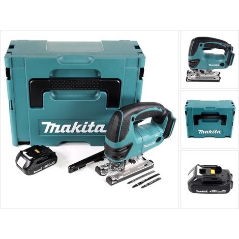 Sierra de calar sin cable Makita DJV 180 Y1J 18V + 1x batería 1.5Ah + Makpac - sin cargador (1/5)