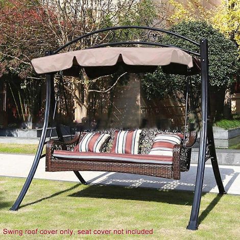 Auvent imperméable pour balancelle d'extérieur, protection solaire pour jardin, terrasse, chaises longues, hamac (1/4)