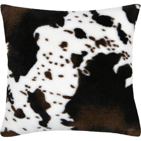 Cojín de tela vaca marrón 45x45cm - Tela