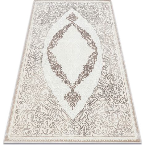 Teppich CORE 8111 Ornament Vintage - Strukturell, zwei Ebenen aus Vlies, beige beige 160x220 cm