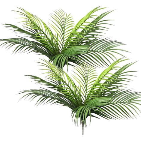 Feuilles De Palmier Artificielles - Décor Tropical Jungle Pour Intérieur Et Extérieur - 2 Pièces (1/5)