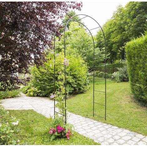 Dekobogen "Classic Arch" - 1,20 x 0,40 x 2,40 - Dunkelgrau NORTENE
