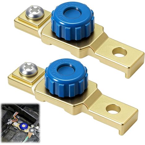2 Pcs A0066-10-1 Coupe Circuit Batterie de Moto, Interrupteurs de Batterie Déconnexion pour 6 V 12 V 24 V 50 A 200 A, pour Moto Voiture Camion (1/5)