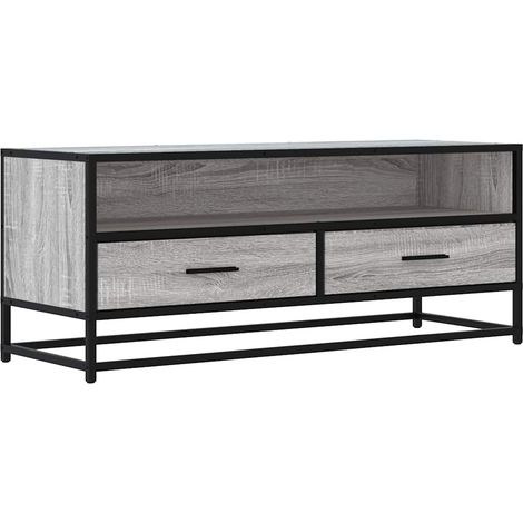 vidaXL Mobile TV Grigio Sonoma 100x34,5x40cm Legno Multistrato (1/5)