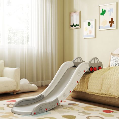 Kids Slide for Bed-Sofa-with Extended Length-Easy to assemble and Store-Grey (1/5)