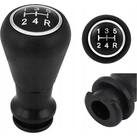 Pommeau de levier de vitesse compatible avec Peugeot 107, 206, 307, 406, Citroën C2, C3, C4 et Saxo (1/5)