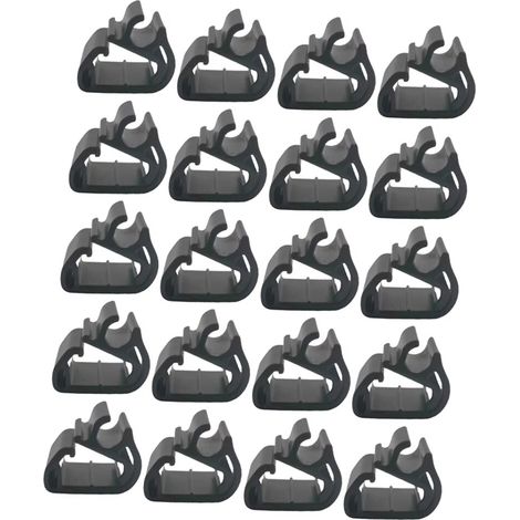 Clips de tuyau de lave-glace robustes, 20 pièces, fixation