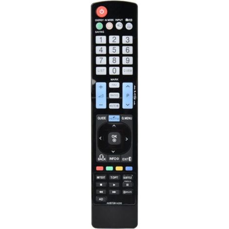 Télécommande TV Universelle - Pour Téléviseurs LCD LG Modèle AKB72914293 - Compatible 42LW450U 42LW451C 42LW540U 42PT250A-ZA 42PT250K-ZA 42PT250N-ZA - 1 Pièce (1/4)