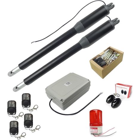 Kit d'ouvre-portes automatiques 200 Kgs Swing Gate Driver Actionneur Perfect Suit Opener Gate Engine Motor System Porte automatique pour accessoires de portail coulissant ( Color : Kit 2 , Size : 1 UK (1/5)
