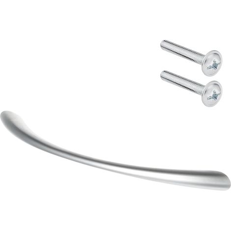 Tirador para muebles de 128 mm, cromo mate, Riex XH04 (1/4)