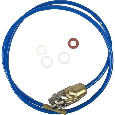 Dispositivo de limpieza de tuberías de agua a alta presión. Potente limpiador de tuberías de alta presión para tuberías M22, M24 y de 1/2 pulgada con juntas y una longitud de hasta 2 metros.