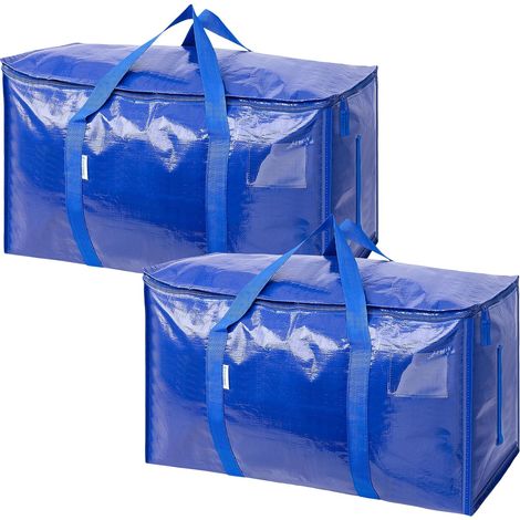 Sac de transport Ticonn extra large bleu, fermeture éclair robuste, poignées de portage, résistant et gain de place, grand format pratique (1/5)