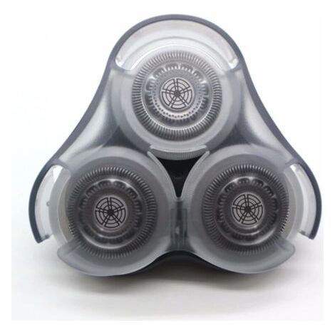 Kompletter Ersatzscherkopf für Philips Norelo Series 9000 Scherköpfe, Modell SH90. Metallbügel und verbesserte, zweilagige Präzisionsklingen, Silber. (1/3)