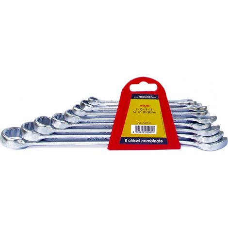 Chiavi combinate 8 pz.