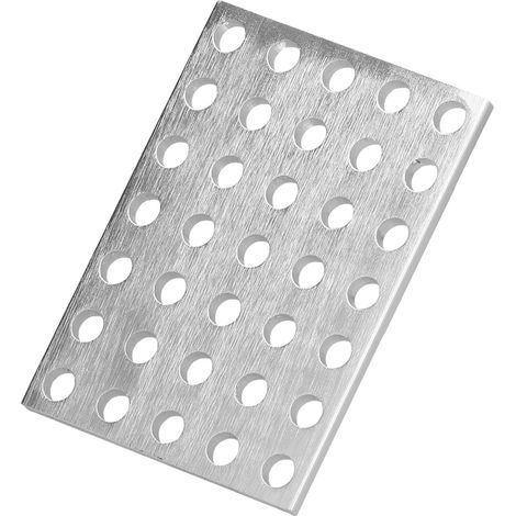 Équerre de fixation acier antirouille 5 pièces, plaque de réparation plate pour bois, support d'angle pour robots, renfort métallique robuste (1/5)