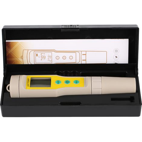 Medidor pH Digital Portátil, Resolución 0.01 y Compensación Automática de Temperatura, Calibración 3 Puntos – Ideal para Piscina, Acuario y Agua Potable (1/5)
