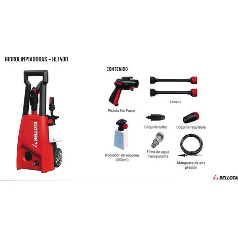 BELLOTA bellota hidrolimpiadora-hidrolavadora hl1400e 1,4kw 120 bar