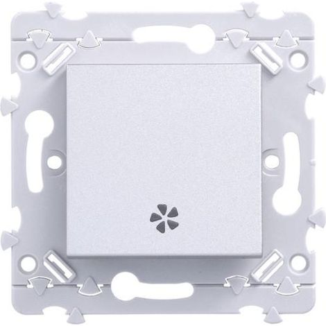 Bouton poussoir Essensya VMC Titane - HAGER - WE049T