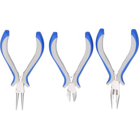 Pliers Kit Round and Needle Nose Portable Jewelry Making Hand Cutting Winding Clamping Tools (1/5)