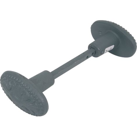 Bouton double C6 orné en fonte peint appret gris JARDINIER MASSARD J502182