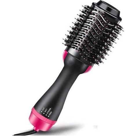 Brosse Soufflante - 5en1 avec Négatif Ion Multifonctionnel - Rose (1/4)