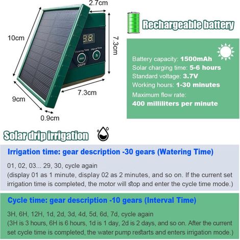 Système d’irrigation avec tuyau 10 m – Kit d’arrosage automatique goutte à goutte pour jardin, plantes extérieures, balcon intérieur/extérieur et serre