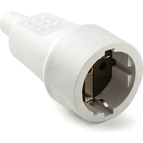 Toma de corriente móvil de goma blanco 16A 250V Famatel 2104B