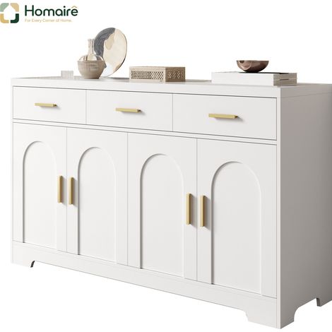 Flur- Garderobenschrank MDF weiß 140 x 40 x 83 cm HOMAIRE (1/5)