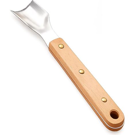 Pelador de maíz para mazorcas, pelador de acero inoxidable con mango de madera, herramienta de cocina fácil y rápida de limpiar, 1 pieza para barbacoa (1/5)