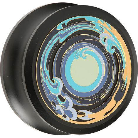Disque Stabilisateur Professionnel pour Platine Vinyle - Poids de Serrage avec Semelle Silicone Anti-Vibration Noir (1/5)