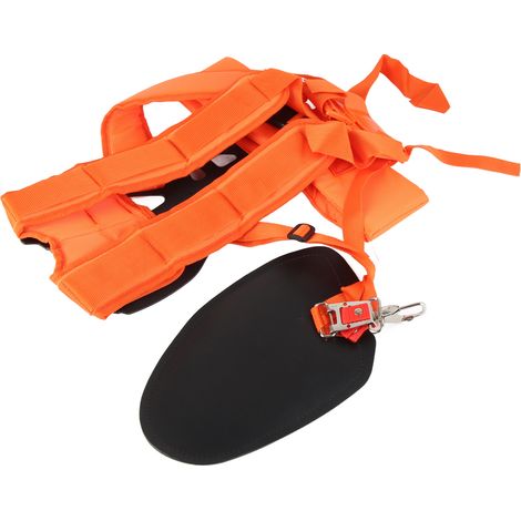 Bretelle de tondeuse WT, harnais dorsal rembourré intégral confortable et économique, orange (1/5)