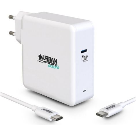 Chargeur et câble d alimentation PC Urban Factory CHARGEUR 100 W USB C GAN ECO FRIENDLY (1/3)