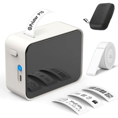 Etiquette,Portable Imprimante d'étiquettes - imprimante etiquette Bluetooth thermique étiqueteuse,Utilisé au bureau,code à barres,petite entreprise,magasin,Maison, Bure au, école,Compatible avec Andro (1/5)