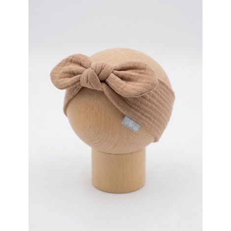 Diadema de muselina (color caramelo) (1/2)