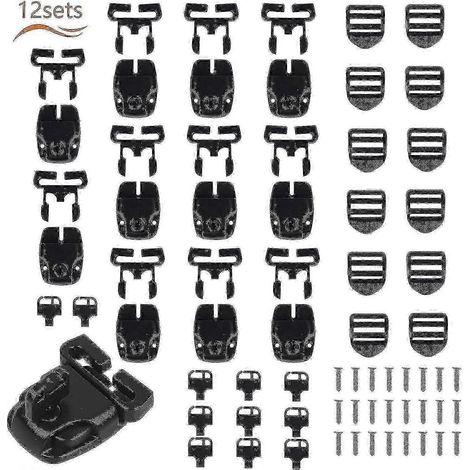 Lot de 12 clips pour couverture de spa et de piscine, sangles de sécurité pour baignoire et bassin, loquets P20250110672 (1/5)