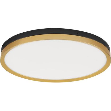 [NEUWERTIG] B-Ware Nova Luce Deckenleuchte Deckenlampe Led Cantria Schwarz Warmweiß 50 Cm 38 W Lampe