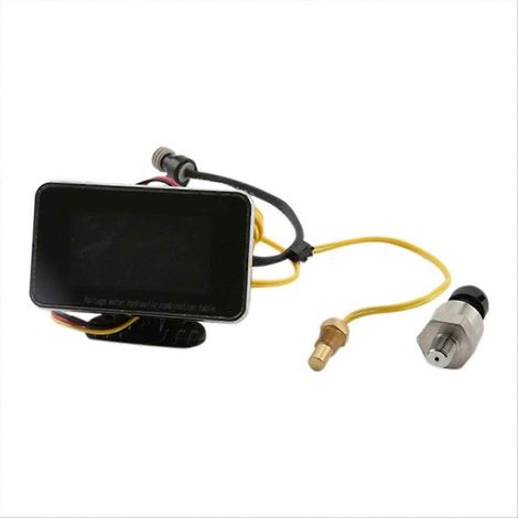 3-in-1-LCD-Digitalanzeige für Autos: Voltmeter/Öldruck/Wassertemperatur 12–24 V (1/5)