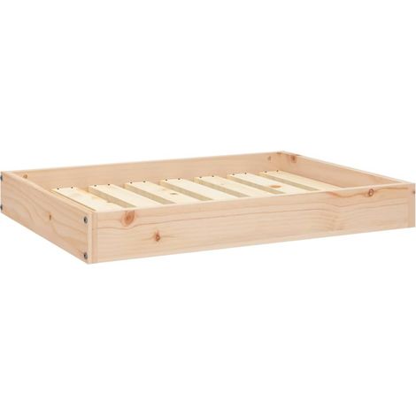 Lit pour chien 71,5x54x9 cm Bois de pin solide (1/5)